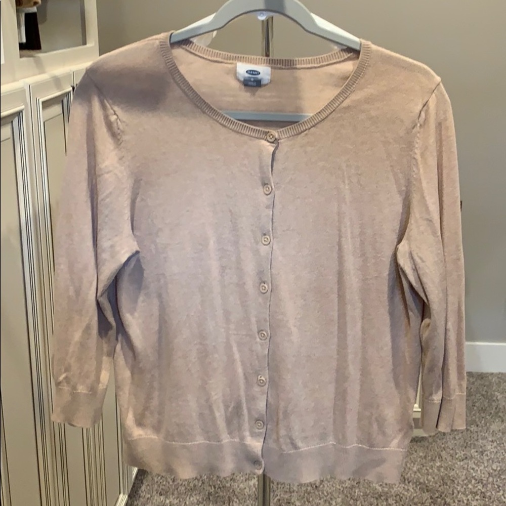 Tan Button Down Cardigan